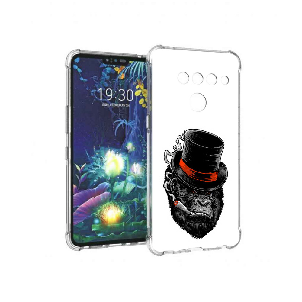 

Чехол MyPads Tocco для LG V50 ThinQ дизайнерская горилла, Прозрачный, Tocco