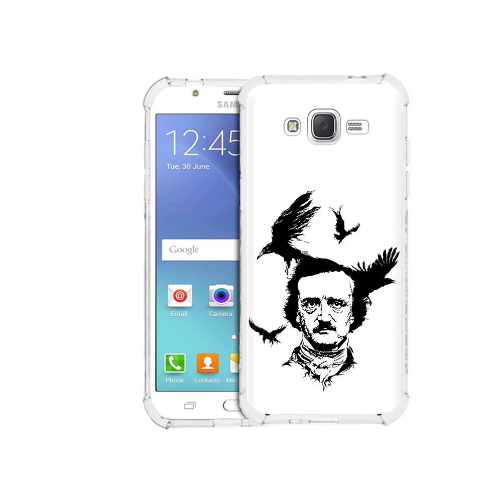 

Чехол MyPads Tocco для Samsung Galaxy J5 (2015) Эдгар Аллан черно белый (PT15272.579.204), Прозрачный, Tocco