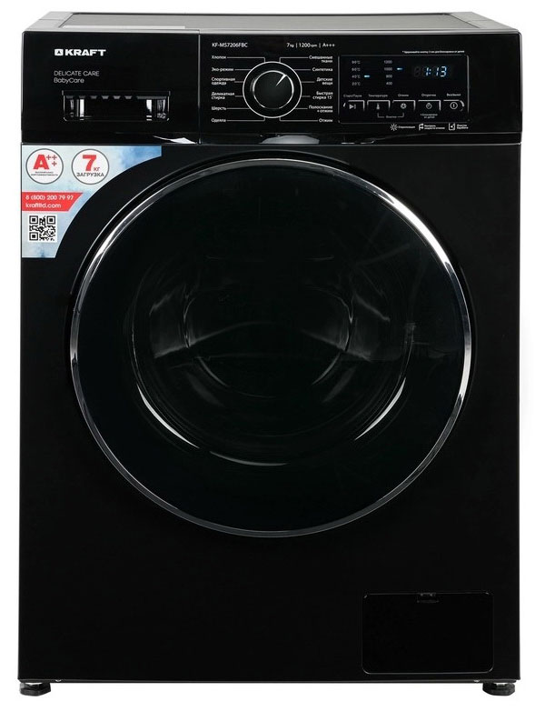 

Стиральная машина KRAFT KF-MS 7206 FBC черный, KF-MS 7206 FBC