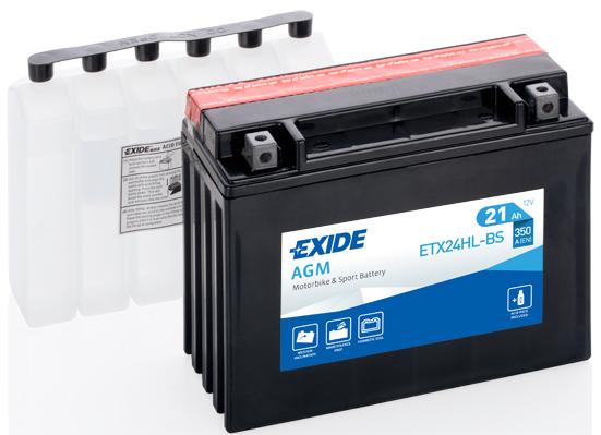 

Аккумулятор EXIDE 21 A/ч 350 A обратная полярность ETX24HLBS