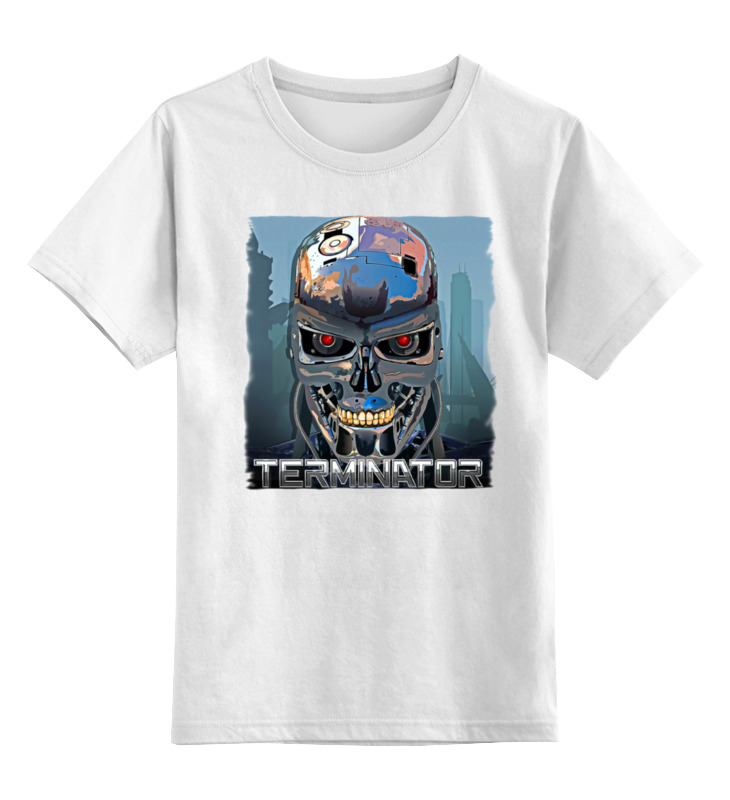

Футболка детская Printio Terminator цв. белый р. 128, Terminator