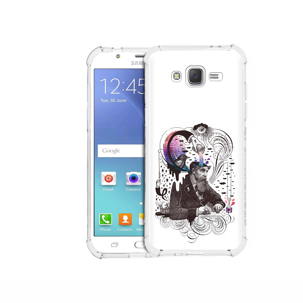 

Чехол MyPads Tocco для Samsung Galaxy J5 (2015) абстракция думающий мужчина, Прозрачный, Tocco