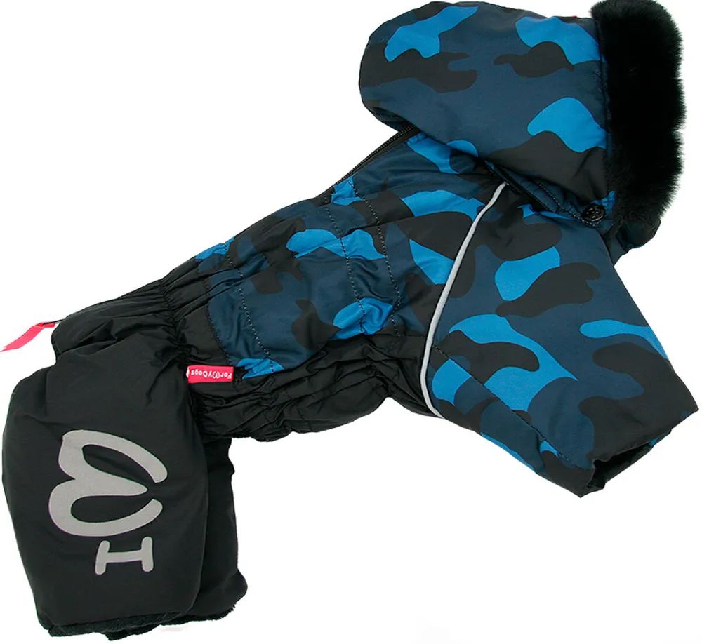 

Комбинезон для собак FOR MY DOGS черно/синий для мальчиков, FW1079-2021 M (14)