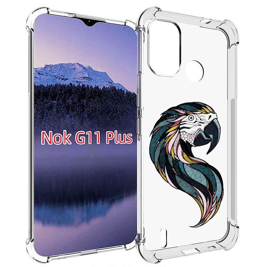 

Чехол MyPads полупопугай для Nokia G11 Plus, Прозрачный, Tocco