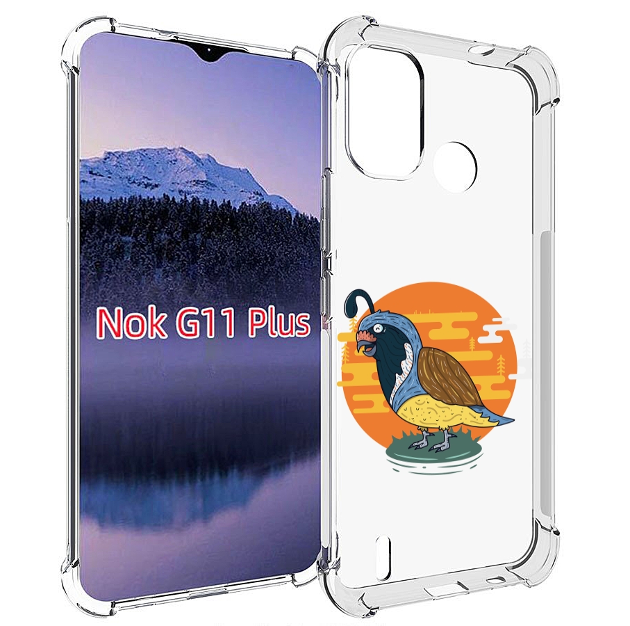 

Чехол MyPads попугай-на-острове для Nokia G11 Plus, Прозрачный, Tocco