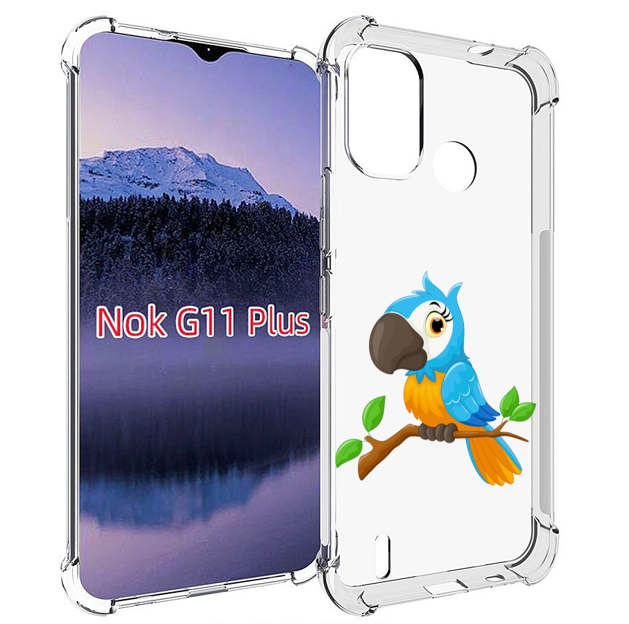 

Чехол MyPads попугайчик детский для Nokia G11 Plus, Прозрачный, Tocco
