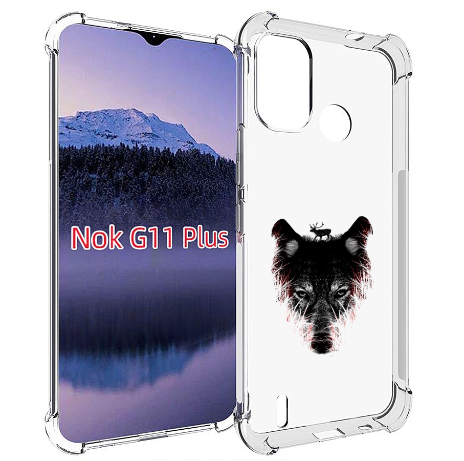 

Чехол MyPads волк в траве для Nokia G11 Plus, Прозрачный, Tocco