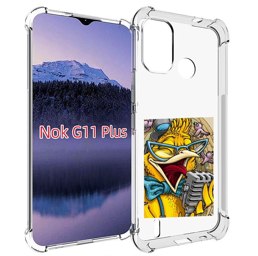 

Чехол MyPads поющая птичка для Nokia G11 Plus, Прозрачный, Tocco