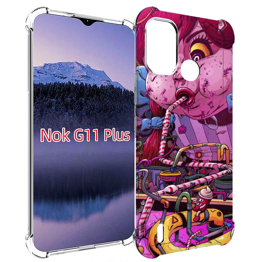 

Чехол MyPads прикольная сладкая картинка для Nokia G11 Plus, Прозрачный, Tocco