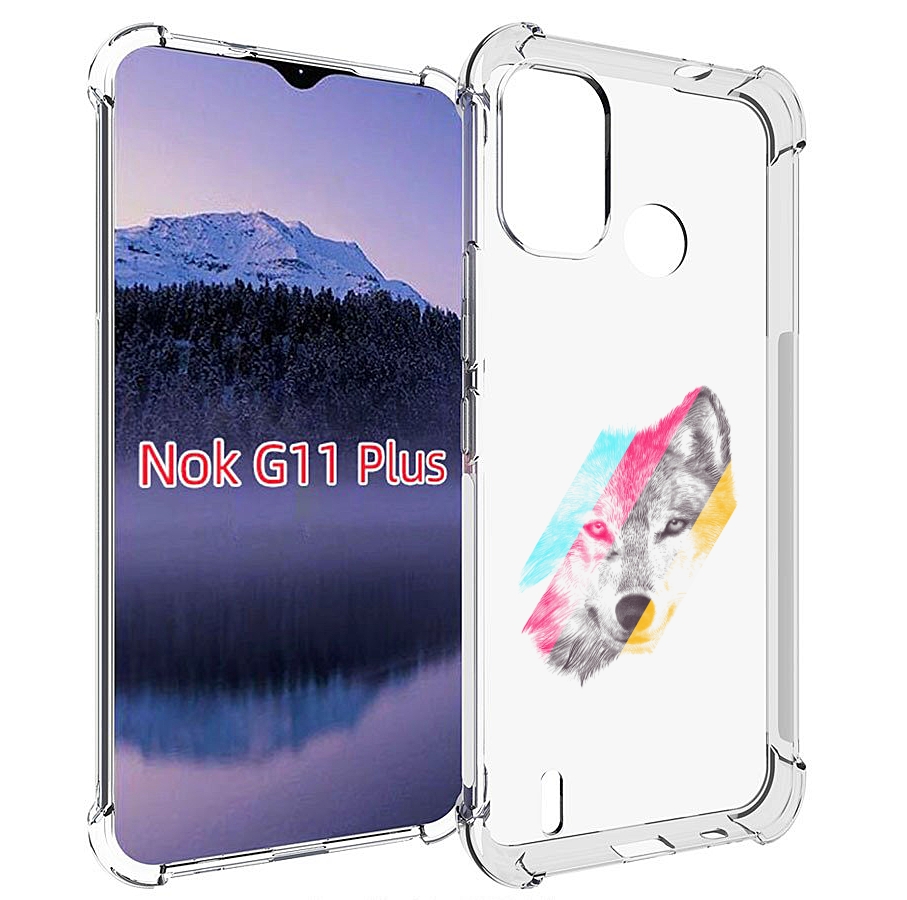 

Чехол MyPads волк градиент для Nokia G11 Plus, Прозрачный, Tocco