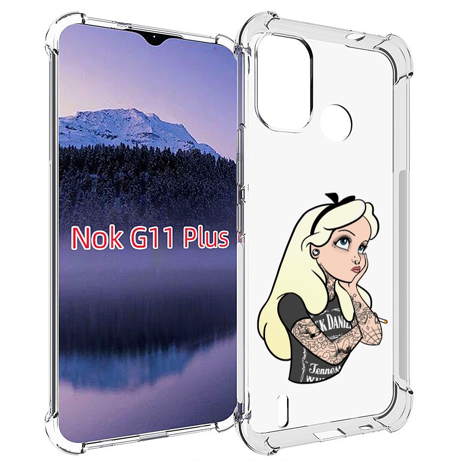 

Чехол MyPads принцесса-в-татуировках женский для Nokia G11 Plus, Прозрачный, Tocco