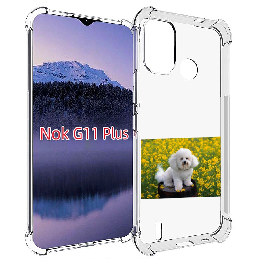 

Чехол MyPads пудель белыи для Nokia G11 Plus, Прозрачный, Tocco