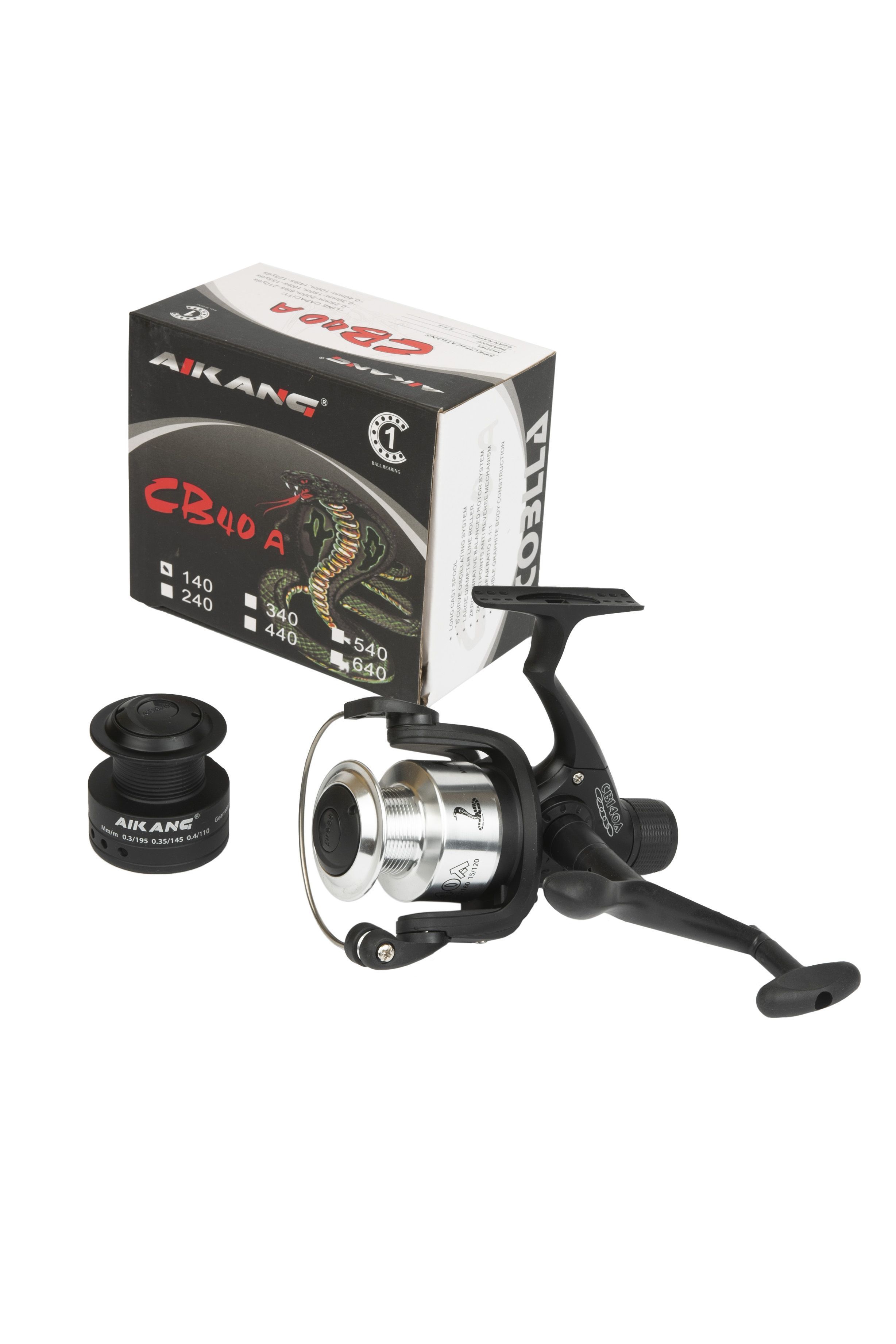 

Катушка Aikang Cobra CB40A металл 140, Черный, Cobra-CB40A