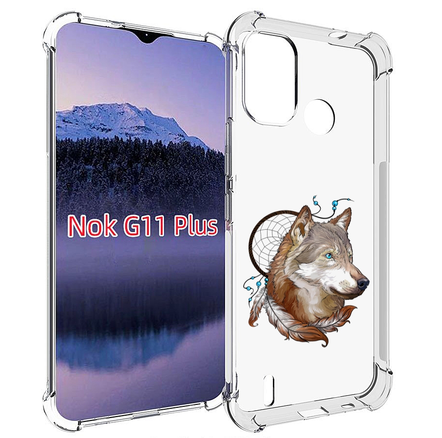 

Чехол MyPads волк и ловец снов для Nokia G11 Plus, Прозрачный, Tocco