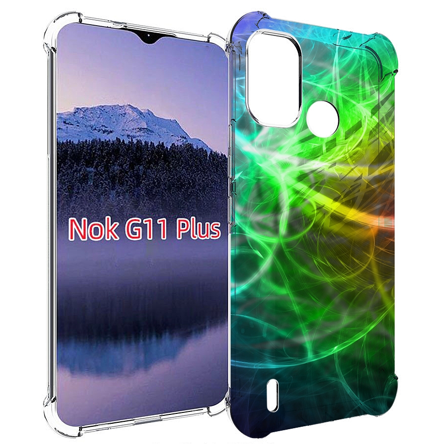 

Чехол MyPads разноцветная-абстракция-линиями для Nokia G11 Plus, Прозрачный, Tocco