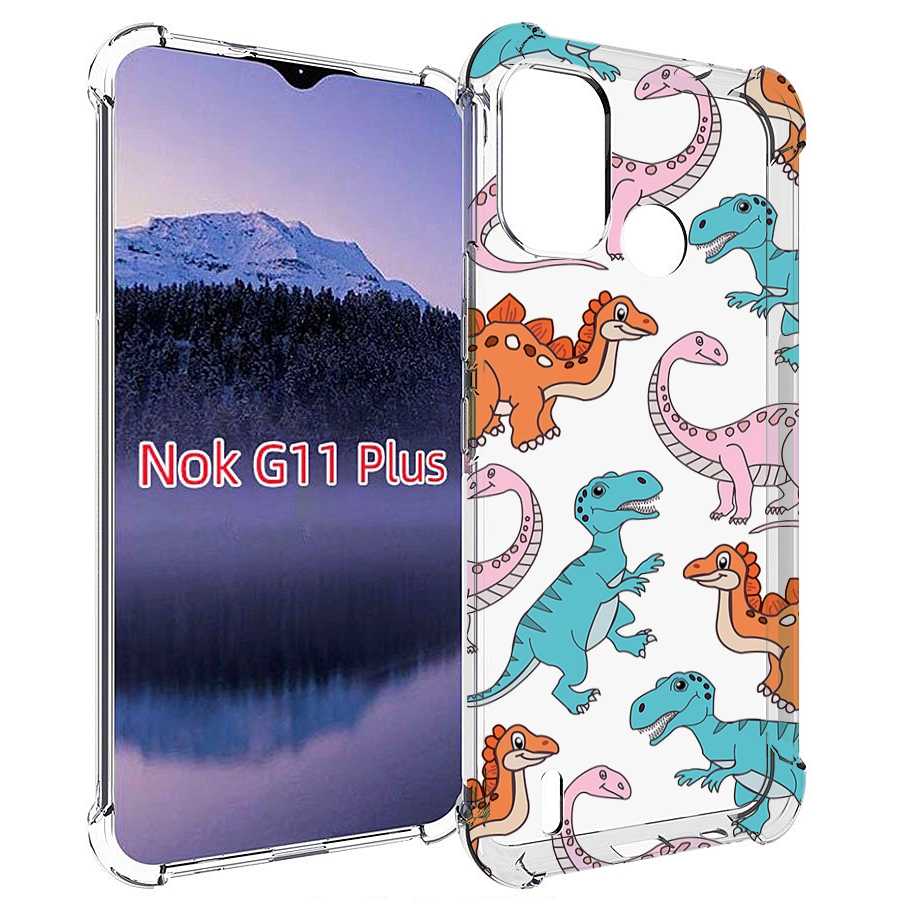 

Чехол MyPads разные-динозаврики для Nokia G11 Plus, Прозрачный, Tocco
