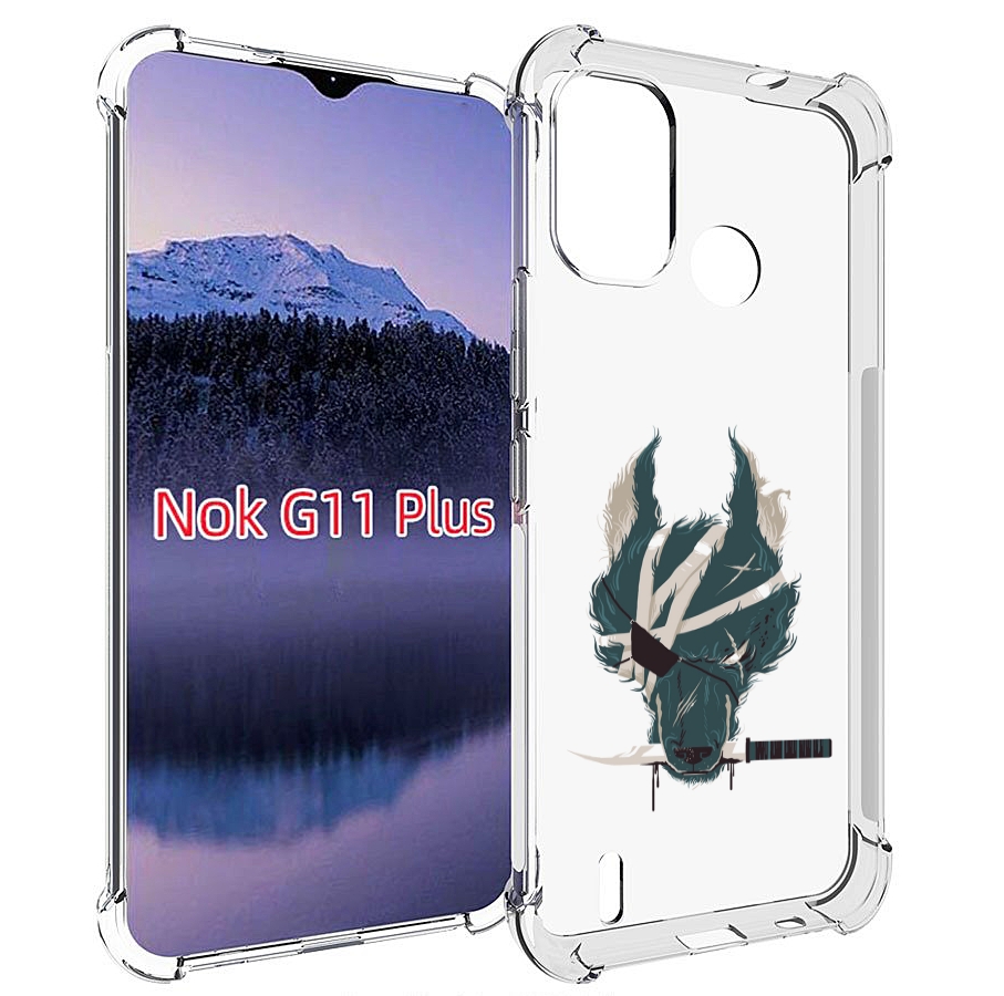 

Чехол MyPads волк-разбойник для Nokia G11 Plus, Прозрачный, Tocco