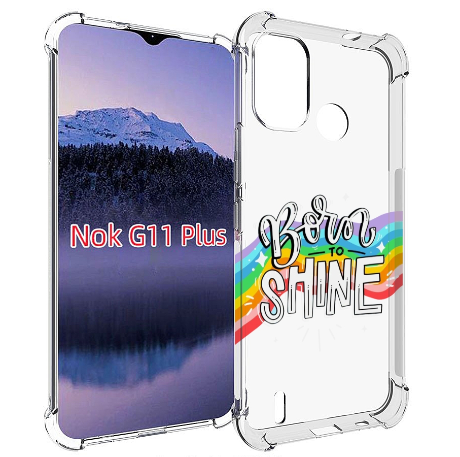 

Чехол MyPads рожден-чтобы-сиять для Nokia G11 Plus, Прозрачный, Tocco