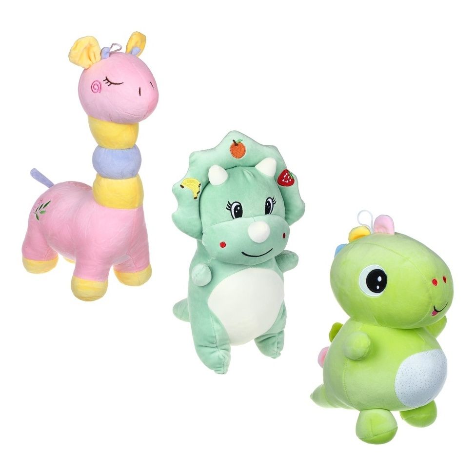 Мягкая игрушка BY Kids Динозавр 35-40 см в ассортименте (вид и цвет по наличию)