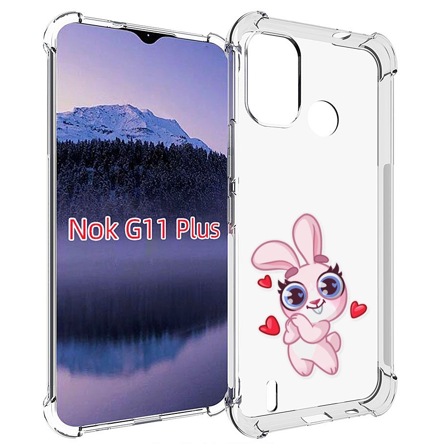 

Чехол MyPads розовый-зайченок для Nokia G11 Plus, Прозрачный, Tocco