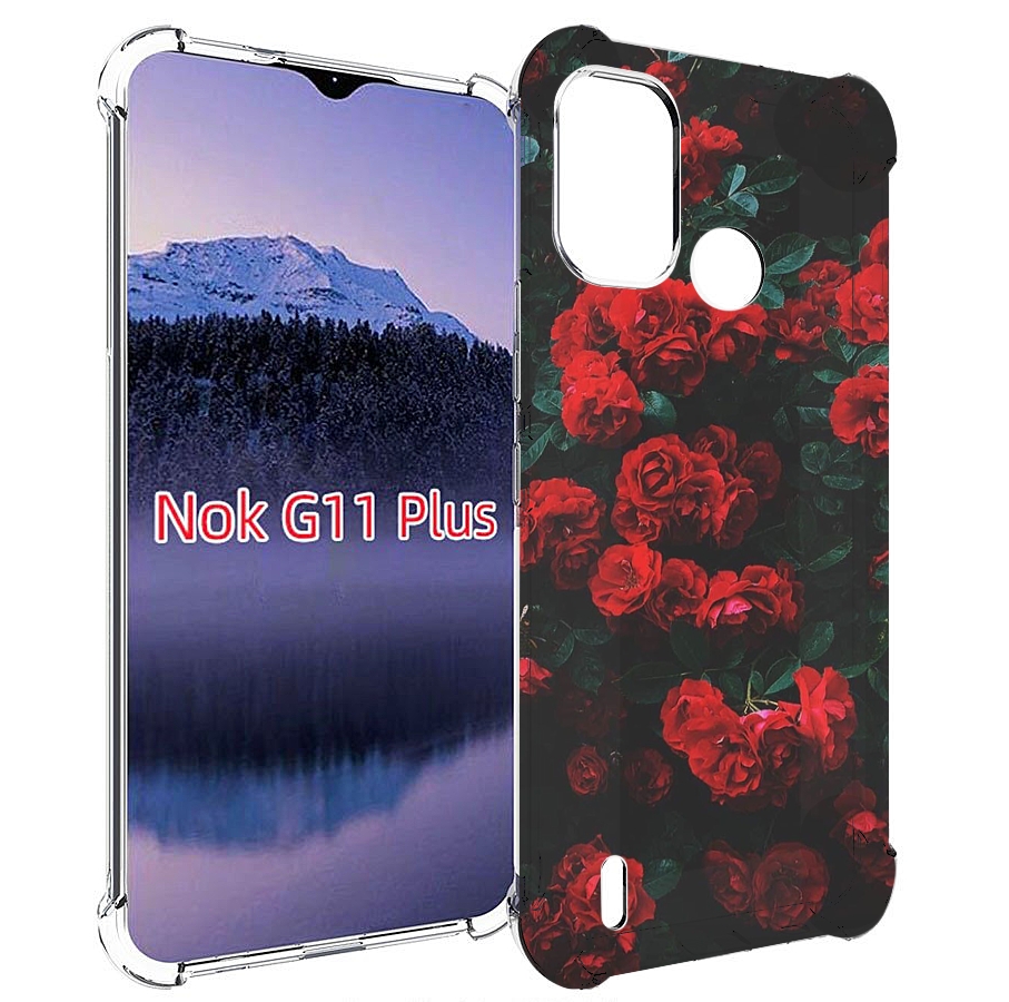 

Чехол MyPads розы-в-листьях для Nokia G11 Plus, Прозрачный, Tocco