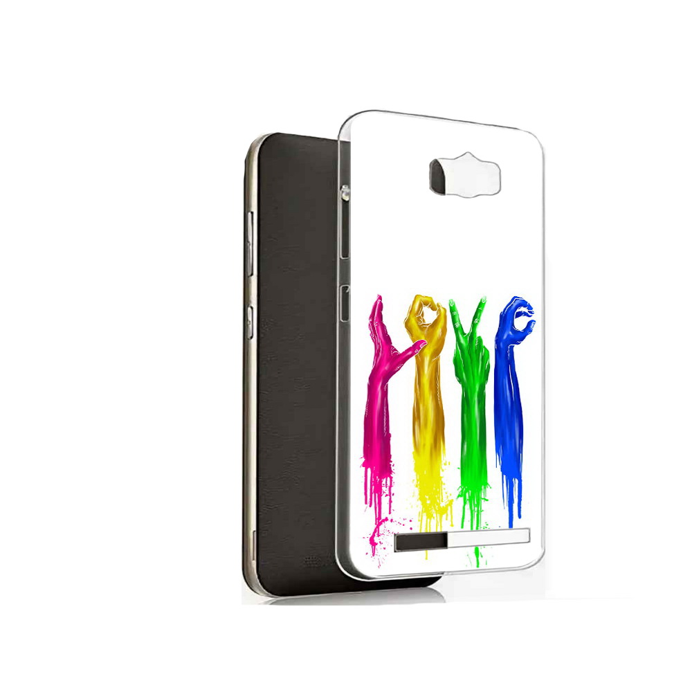 

Чехол MyPads Tocco для Asus ZenFone Max (ZC550KL) яркие руки love, Прозрачный, Tocco