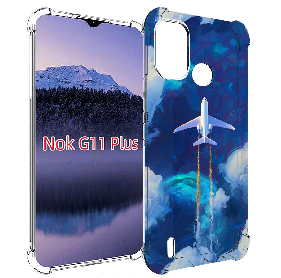 

Чехол MyPads самолет-в-небе-рисунок для Nokia G11 Plus, Прозрачный, Tocco
