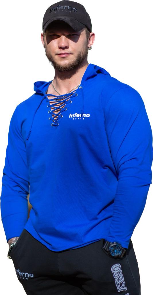 

Лонгслив мужской INFERNO style Ф-011-000 синий 2XL, Ф-011-000