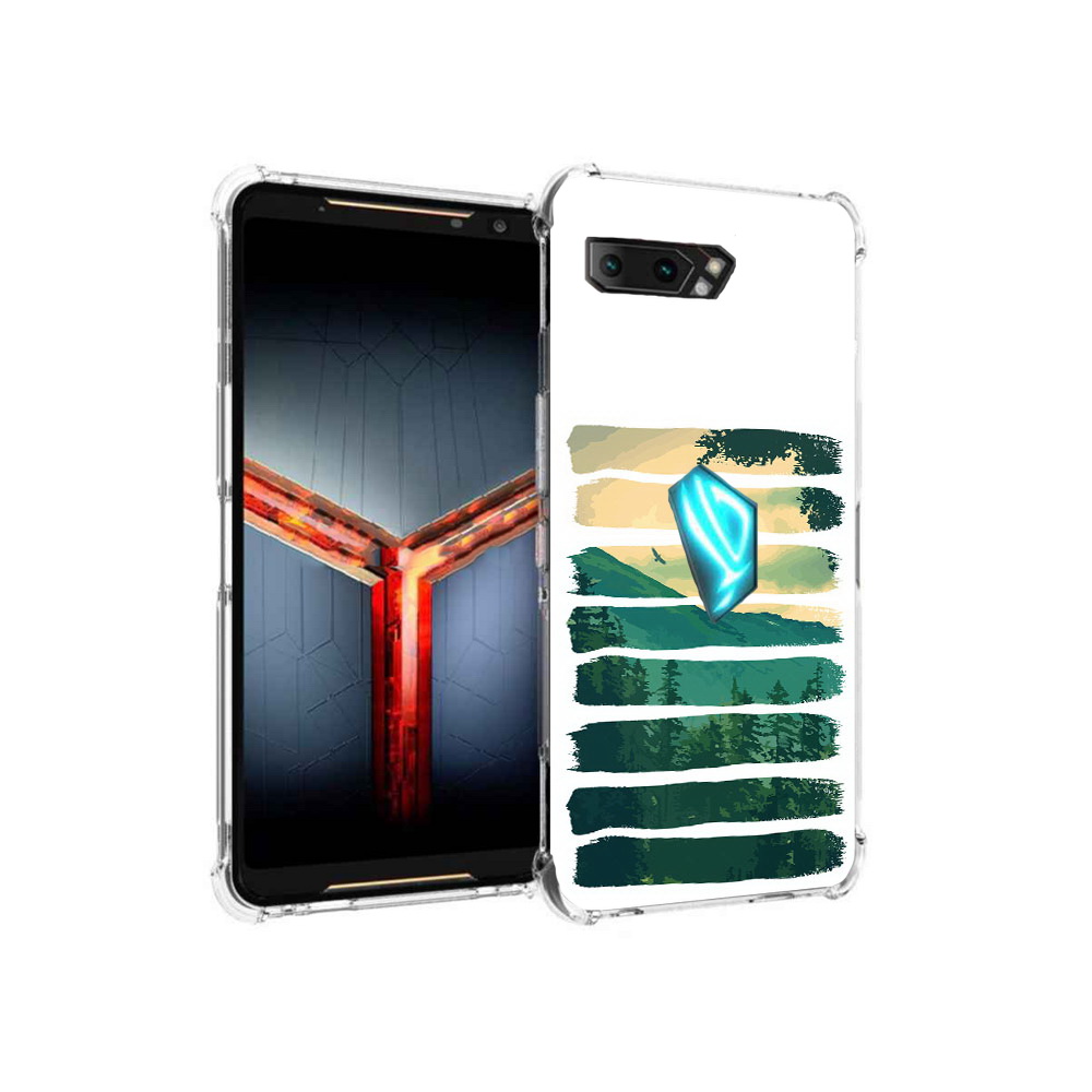 

Чехол MyPads Tocco для Asus ROG Phone 2 Лесная чаща, Прозрачный, Tocco