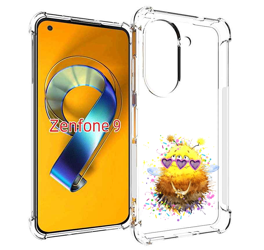 Чехол MyPads Пушитый шмель для Asus Zenfone 9 (AI2202)