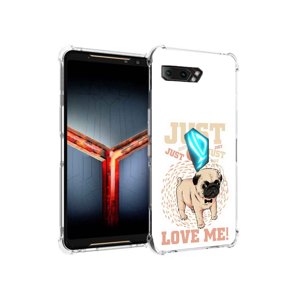 

Чехол MyPads Tocco для Asus ROG Phone 2 Люби меня, Прозрачный, Tocco