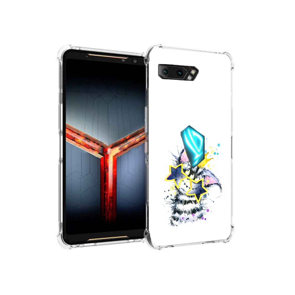 

Чехол MyPads Tocco для Asus ROG Phone 2 Мартовский Нуся, Прозрачный, Tocco