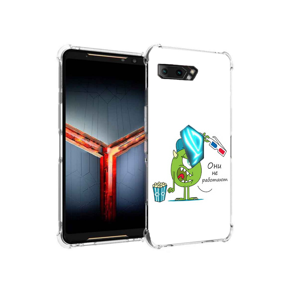 

Чехол MyPads Tocco для Asus ROG Phone 2 Очки не работают, Прозрачный, Tocco