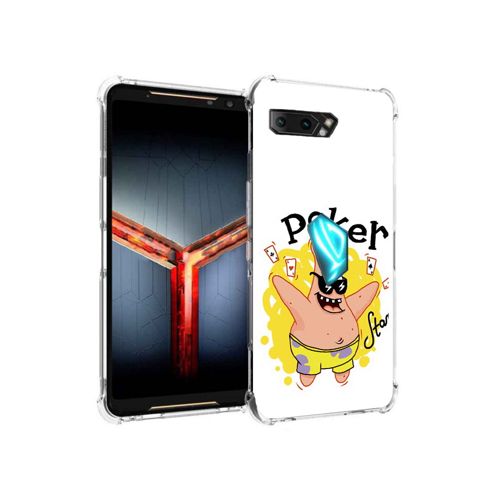 

Чехол MyPads Tocco для Asus ROG Phone 2 Патрик, Прозрачный, Tocco