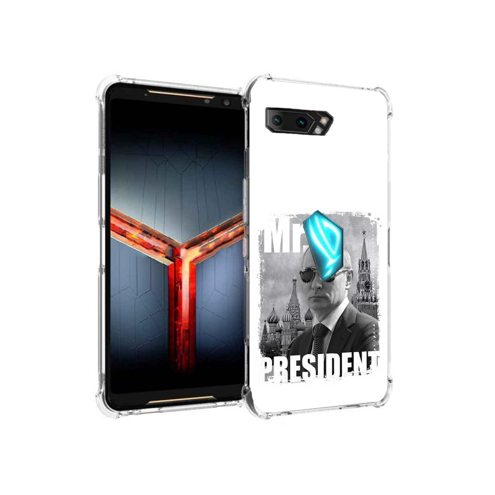 

Чехол MyPads Tocco для Asus ROG Phone 2 Путин, Прозрачный, Tocco