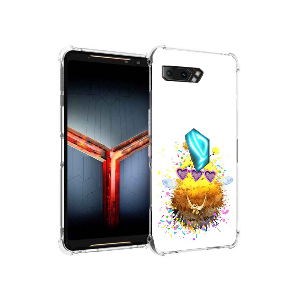 

Чехол MyPads Tocco для Asus ROG Phone 2 Пушитый шмель, Прозрачный, Tocco