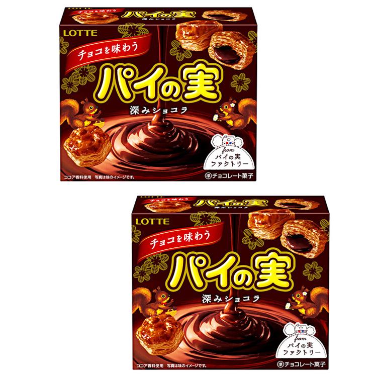 Печенье слоеное Pie No Mi Lotte с темным шоколадом (2 шт. по 73 г)