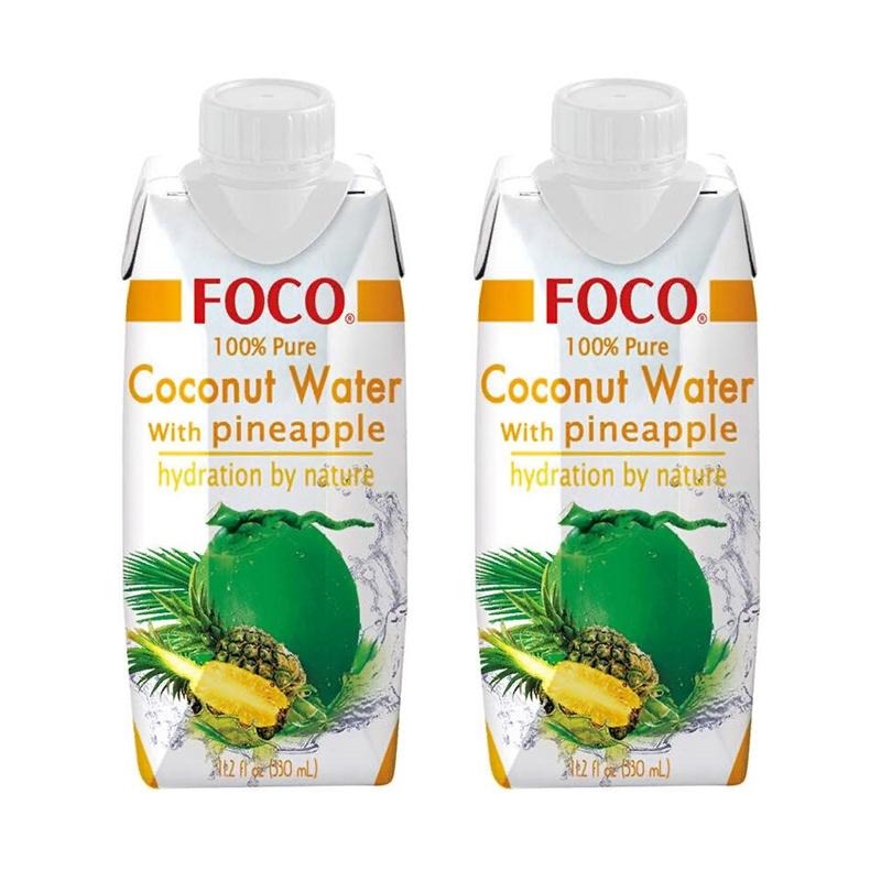 Вода кокосовая FOCO с манго, без сахара (2 шт. по 330 мл)