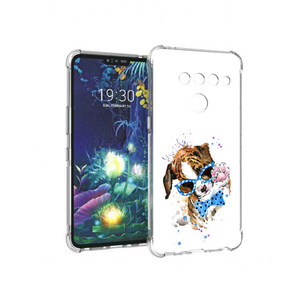 

Чехол MyPads Tocco для LG V50 ThinQ лапочка, Прозрачный, Tocco