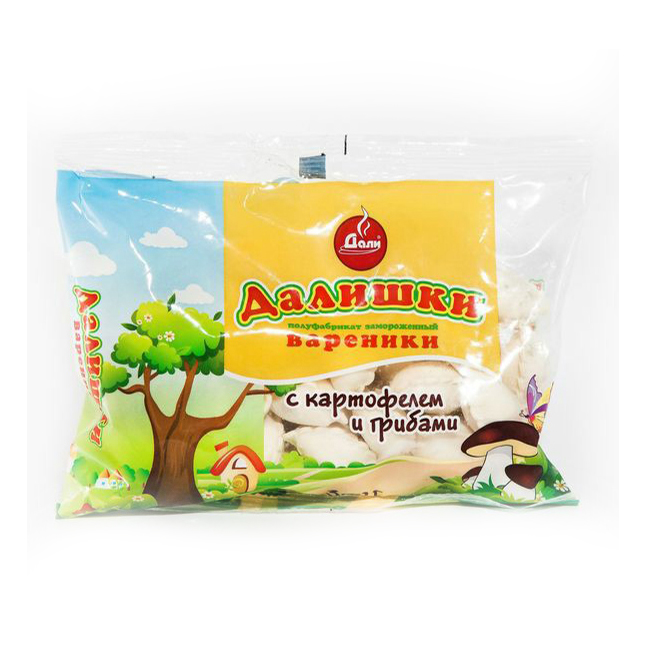 

Вареники Дали Далишки с картофелем и грибами 350 г
