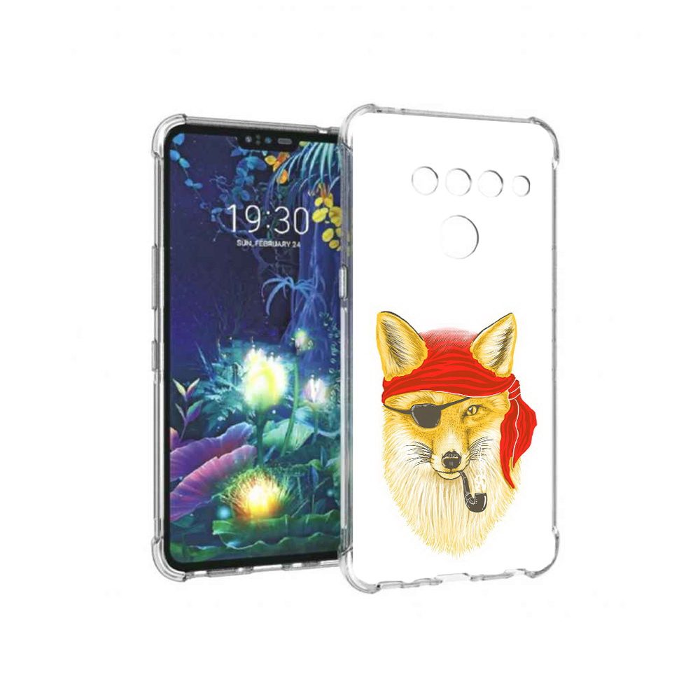 

Чехол MyPads Tocco для LG V50 ThinQ лиса-пират, Прозрачный, Tocco
