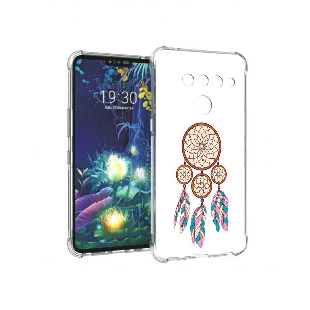 

Чехол MyPads Tocco для LG V50 ThinQ ловец снов бежевый, Прозрачный, Tocco