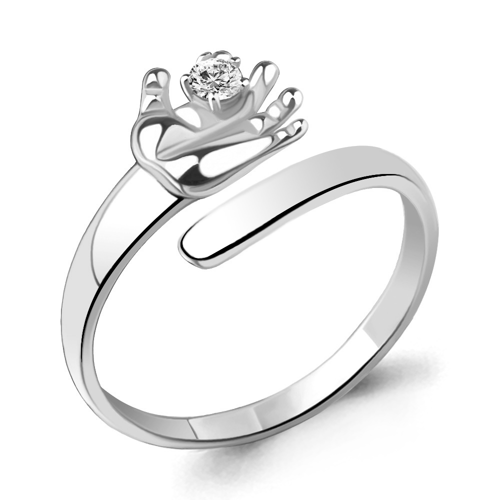 

Кольцо из серебра р. 16,5 AQUAMARINE 64150А_925_р, 64150А_925_р
