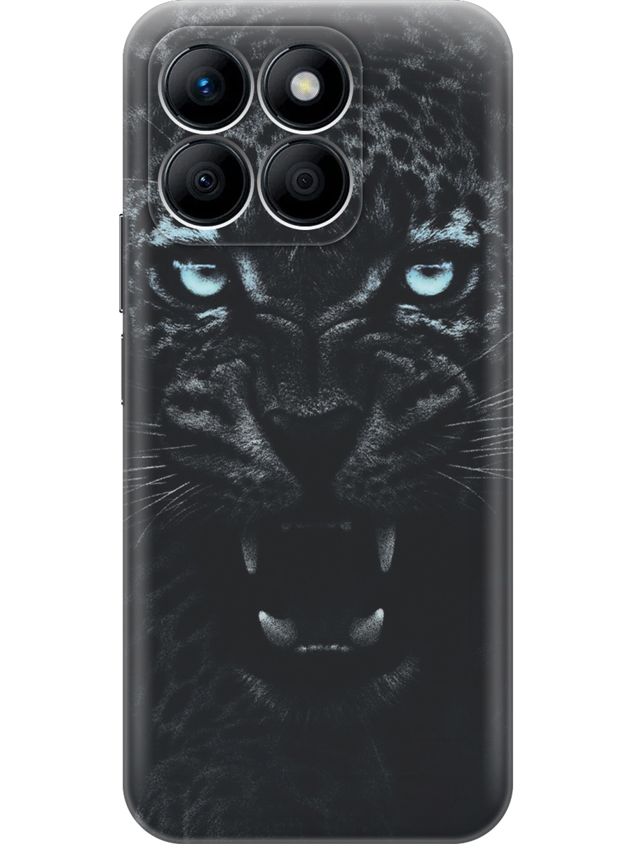 

Силиконовый чехол на Honor X8b с принтом "Голубоглазая пантера", Прозрачный;голубой;черный, 781973213