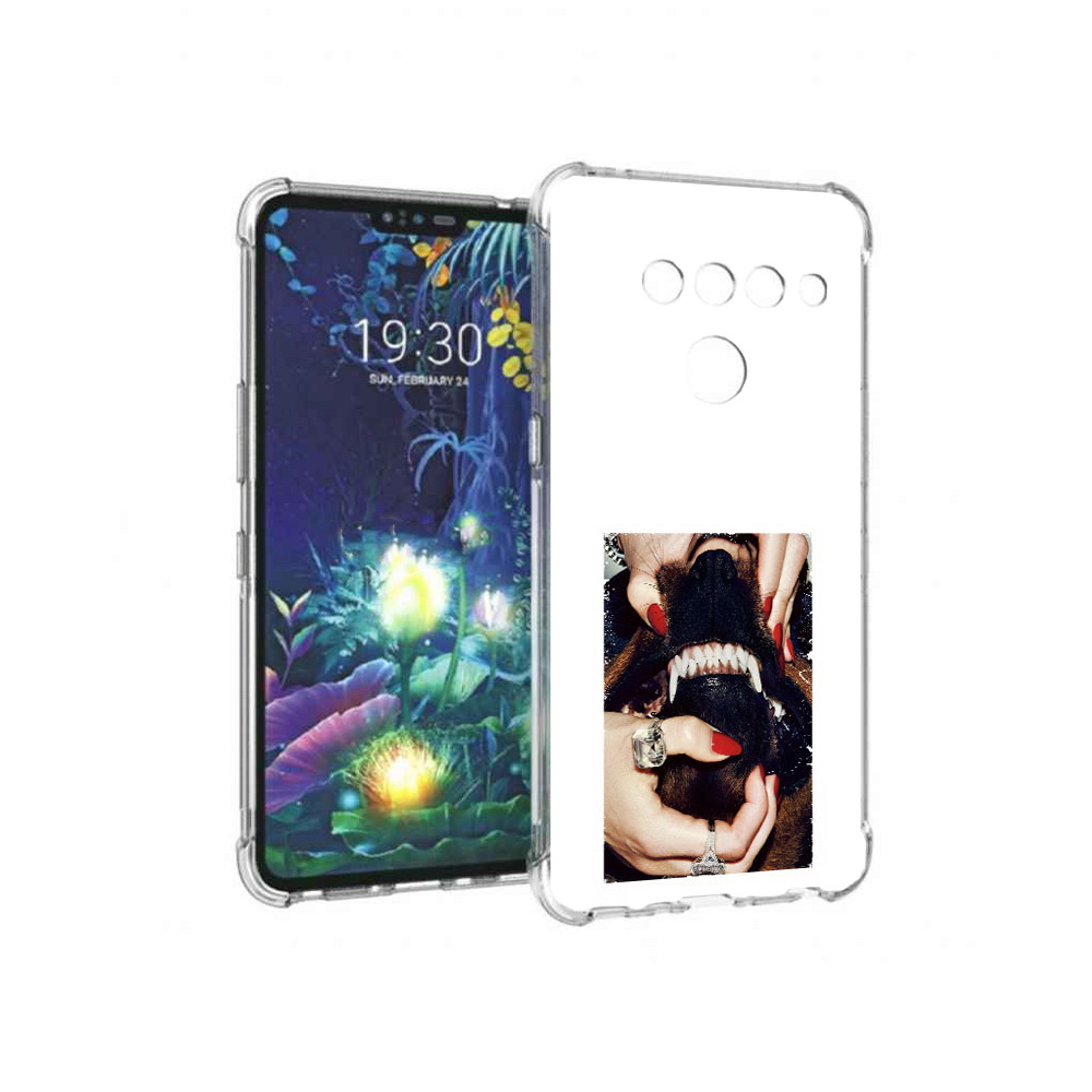 

Чехол MyPads Tocco для LG V50 ThinQ маникюр, Прозрачный, Tocco