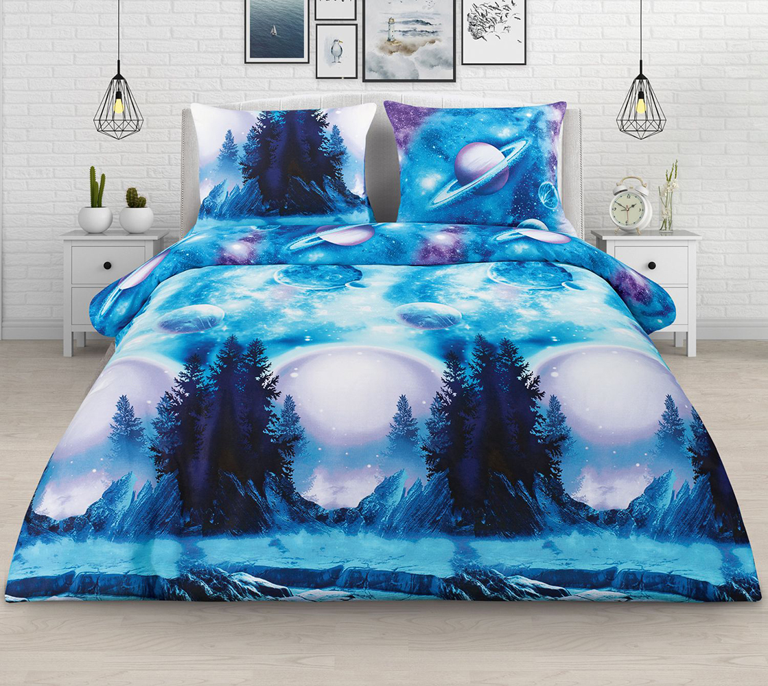 

Постельное белье Mercury Home Сатурн Семейное Бязь 4 наволочки, Сатурн