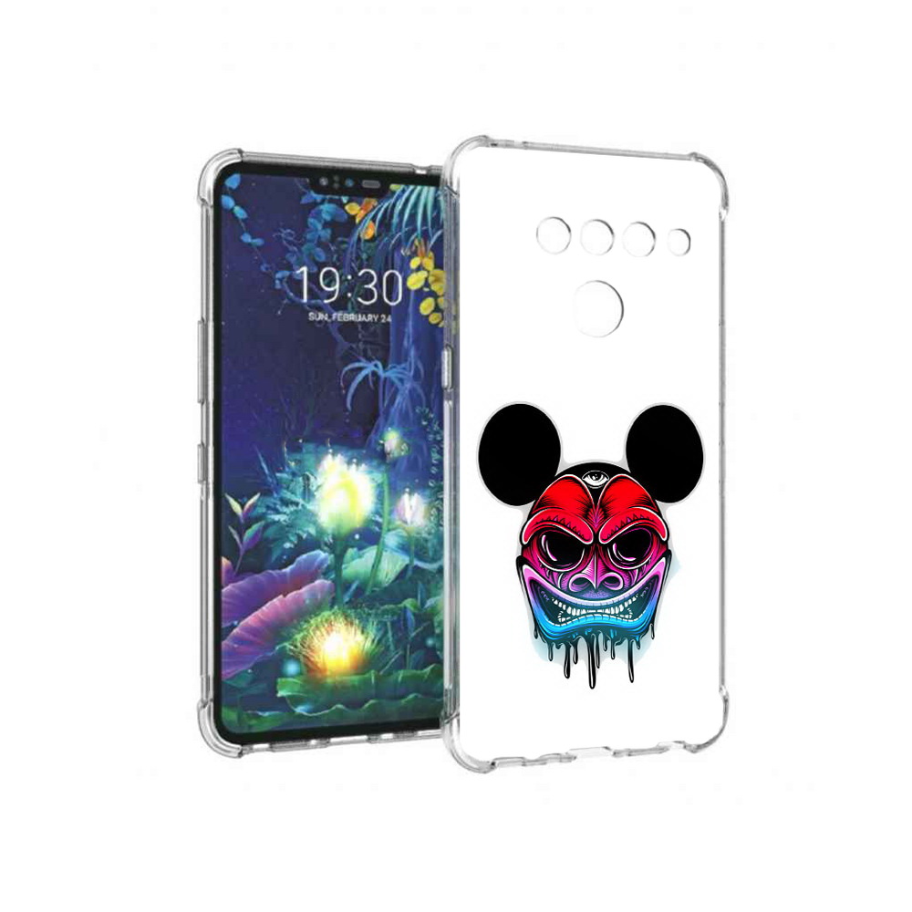 

Чехол MyPads Tocco для LG V50 ThinQ микки в маске, Прозрачный, Tocco