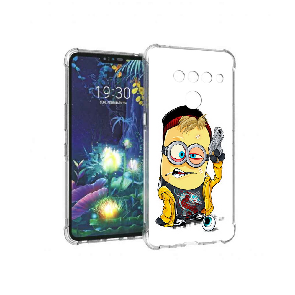 

Чехол MyPads Tocco для LG V50 ThinQ миньон бандит, Прозрачный, Tocco