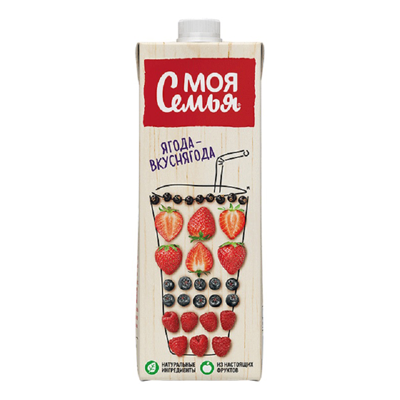 

Напиток сокосодержащий Моя Семья ягода-вкуснягода 950 мл