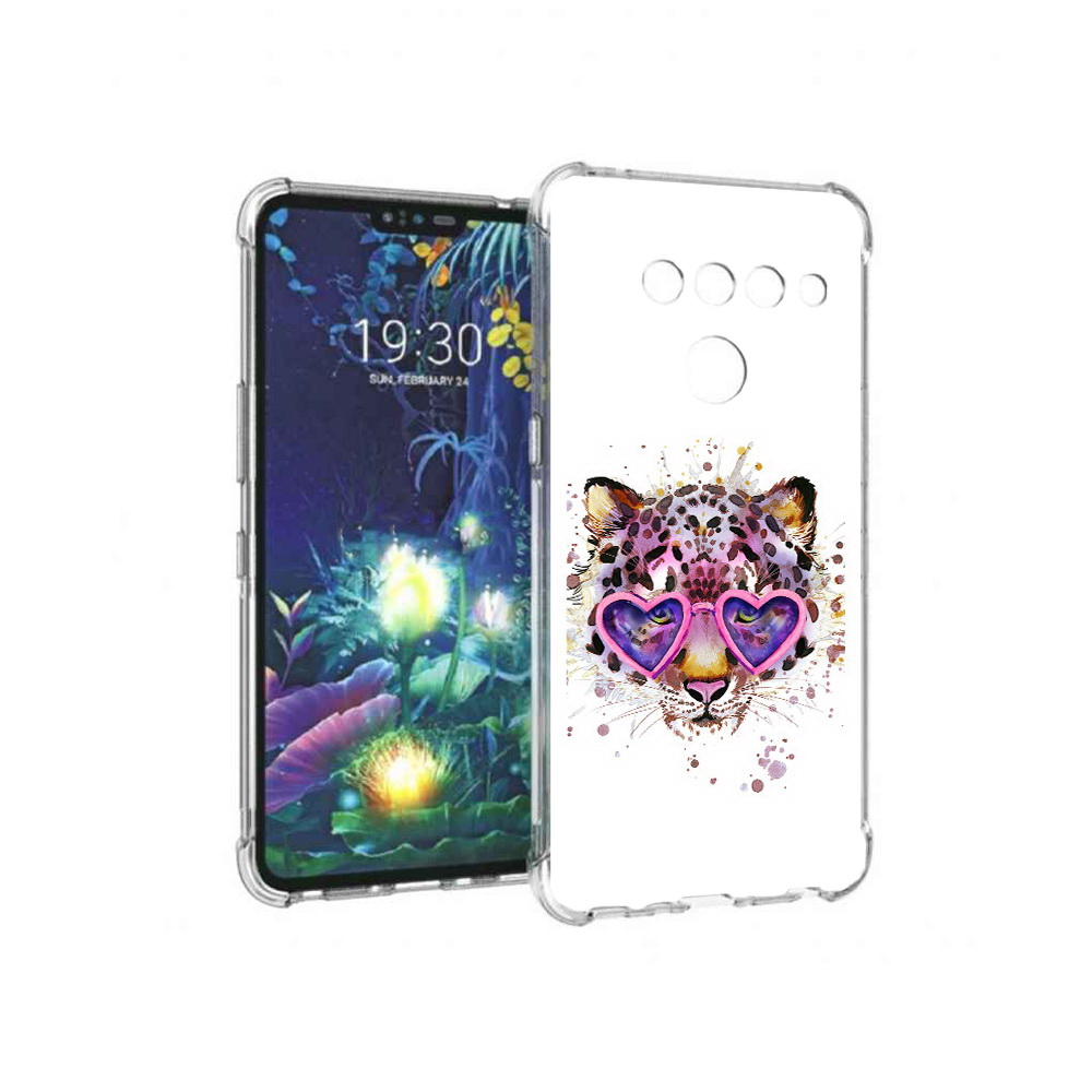 

Чехол MyPads Tocco для LG V50 ThinQ модный леопард, Прозрачный, Tocco